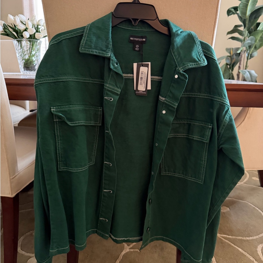 Green denim Jacket